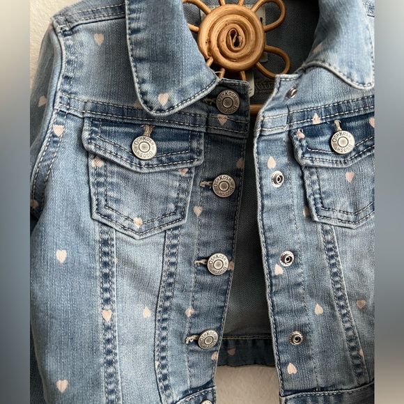 Oshkosh denim jacket with white hearts - Picture 5 of 6